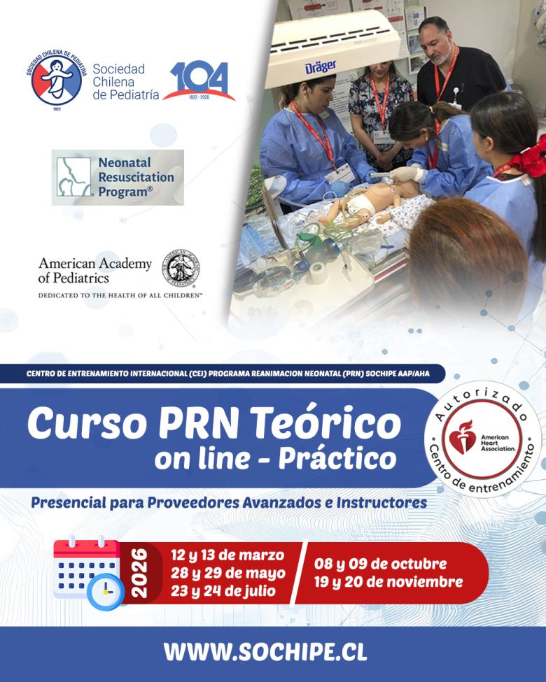 Curso para Proveedores Avanzados en Reanimación Neonatal, Sociedad Chilena de Pediatría (SOCHIPE)